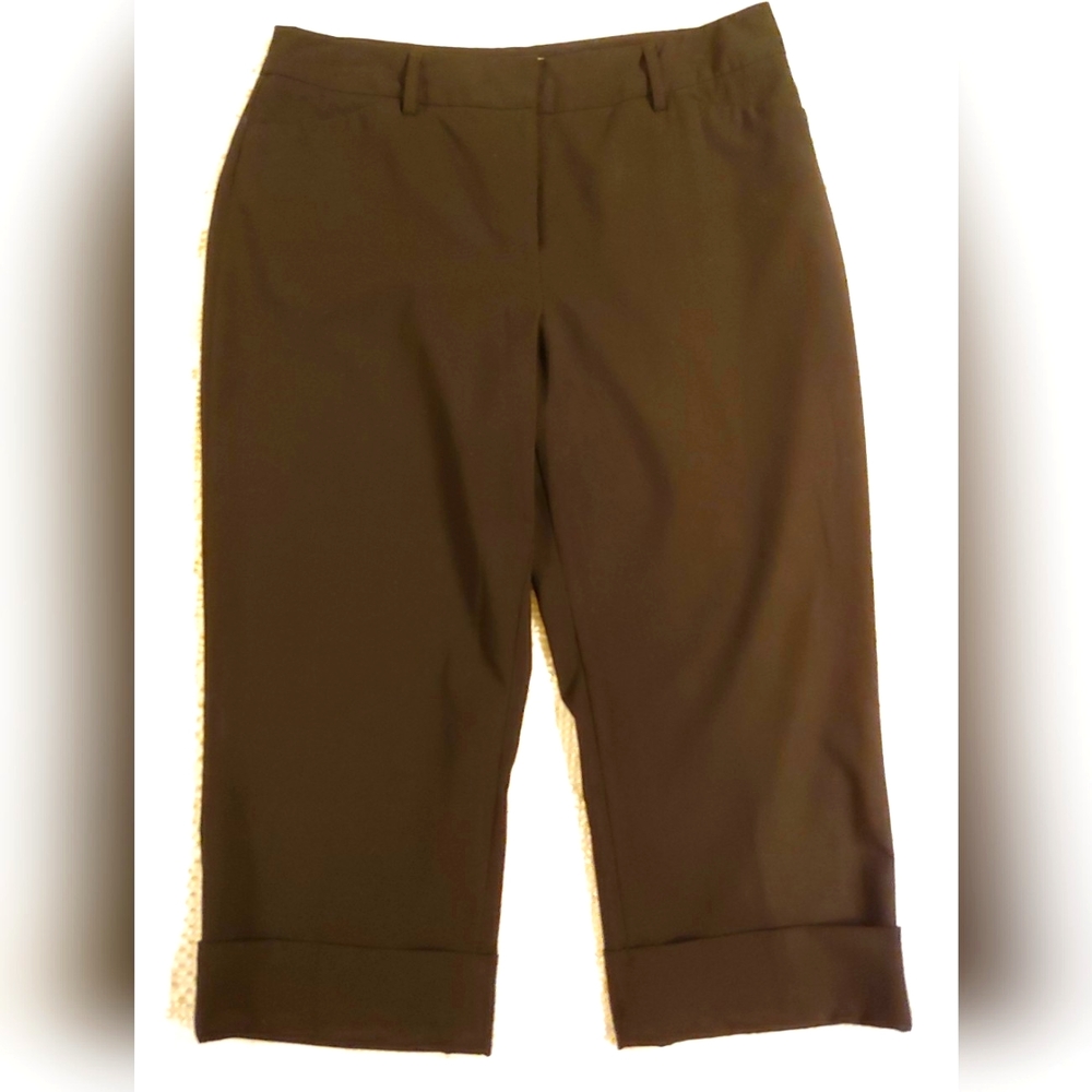 Apt. 9 Stretch Maxwell Black Capri Pants size 10